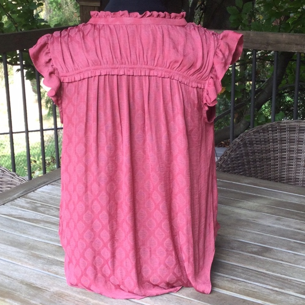 Anthropologie Maeve cap-sleeve  blouse S - Picture 3 of 6